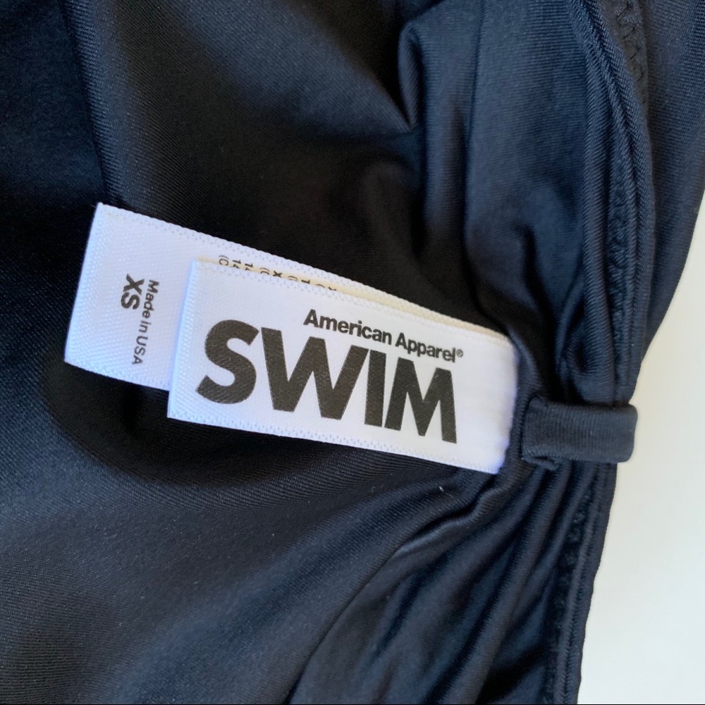 XS American Apparel Plunging One Piece Swimsuit - Picture 3 of 4
